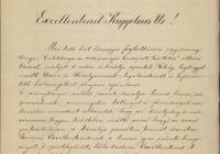 10.	Posner Károly Lajos levele Trefort Ágoston miniszterhez az uralkodónak szánt emlékalbum ügyében