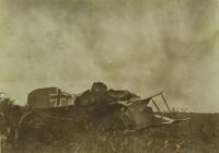 15. Orosz Károly felvétele az olasz fronton megsérült repülőgépéről