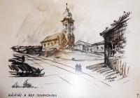 19. Sajókazinc régi község részletes kompozíciós tervtanulmánya (Tervező: Balla Tibor)