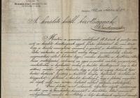 5. Az 1885. évi Budapesti Általános Kiállítás Országos Bizottságának levele a kerületi kiállítási bizottsághoz Budapesten
