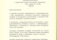 A keletnémet–magyar határőrparancsnoki tárgyalásra (Berlin, 1968. június 23–30.) készített magyar tájékoztató a magyar határőrség működéséről és a tiltott határátlépés elleni harcáról