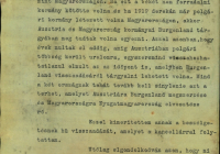 Ambrózy Lajos követjelentése a Seipellel folytatott, a magyar–osztrák viszonyt tárgyaló beszélgetésről 