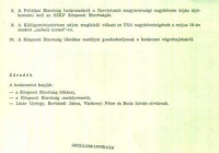 Az MSZMP KB Politikai Bizottsága 1984. május 14-i ülésének jegyzőkönyve