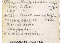 Látogatás a paokingi magyar missziónál (1939. augusztus 18–31.). Thun Albin Ottó felvételének hátoldala. (Jelzet: MNL OL K 103-7-Bognár Árpád.)