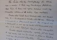 Szilassy Béla 1919. január 9-én írt levele
