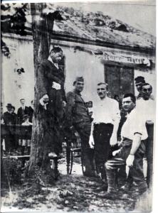 Somogyi Ferenc nyilvános kivégzése a község piacterén