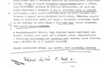 0000: A Heves megyei kormányösszekötő 1956. november 22-ei jelentése