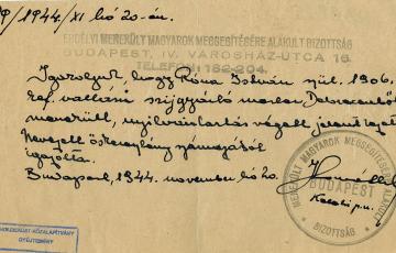 1944: „Gyorsan meg kellett tanulnom, hogy Szegedről menekültem...&quot;