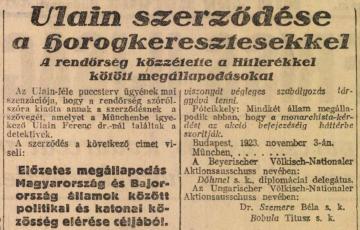 2020: Egy lehetséges „magyar sörpuccs” gondolata?  Ulain Ferenc nemzetgyűlési képviselőnek és társainak a német szélsőjobboldal segítségével elképzelt államcsínyterve