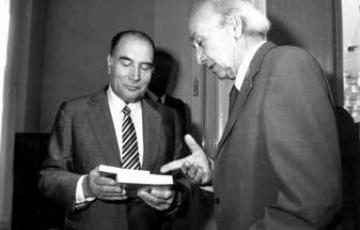 2019: François Mitterrand elnök és Illyés Gyula találkozása 1982. július 9-én